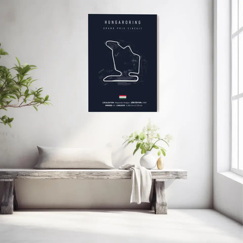 Affiche ou Tableau du Circuit de Formule 1 Hungaroring en Hongrie