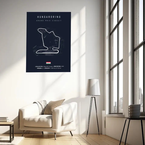 Affiche ou Tableau du Circuit de Formule 1 Hungaroring en Hongrie