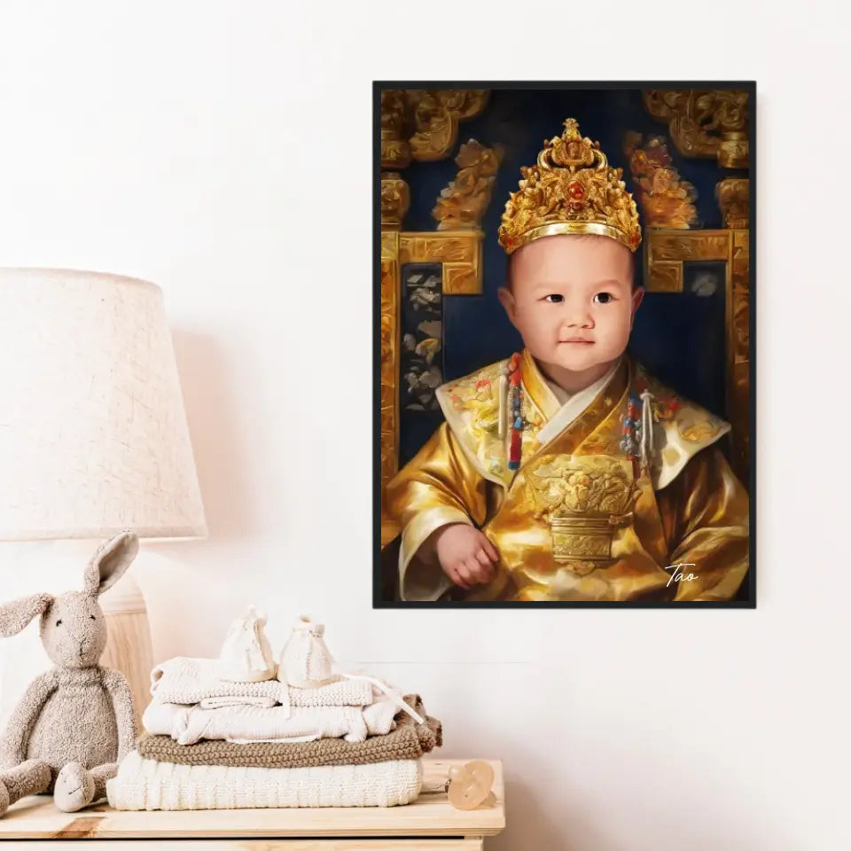 Tableau Personnalisé Photo Portrait Enfant Royal Empereur du Japon