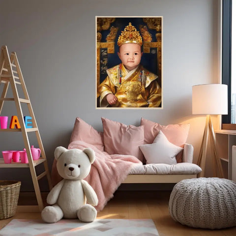 Tableau Personnalisé Photo Portrait Enfant Royal Empereur du Japon