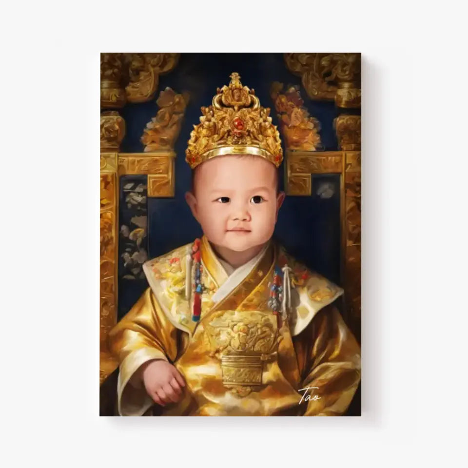 Tableau Personnalisé Photo Portrait Enfant Royal Empereur du Japon