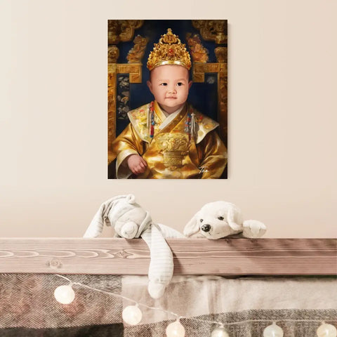 Tableau Personnalisé Photo Portrait Enfant Royal Empereur du Japon