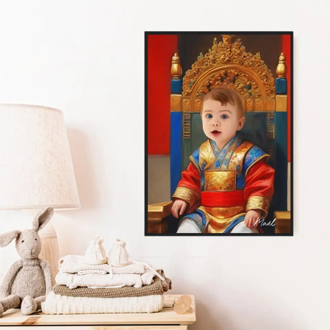 Tableau Personnalisé Photo Portrait Enfant Royal Empereur