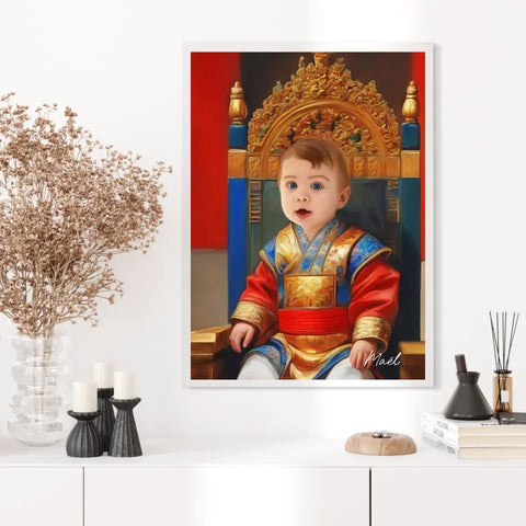 Tableau Personnalisé Photo Portrait Enfant Royal Empereur