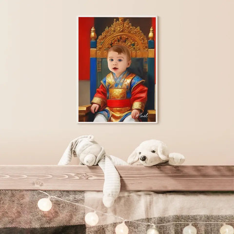 Tableau Personnalisé Photo Portrait Enfant Royal Empereur