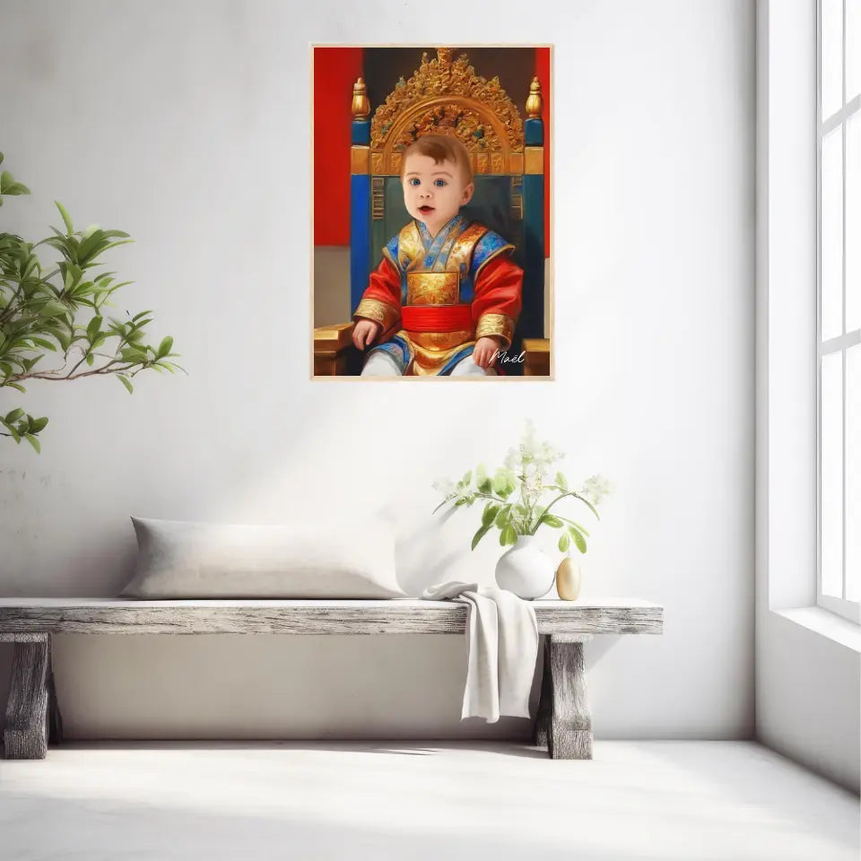 Tableau Personnalisé Photo Portrait Enfant Royal Empereur