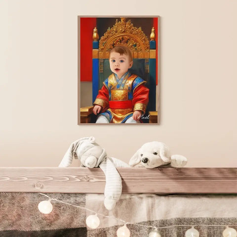 Tableau Personnalisé Photo Portrait Enfant Royal Empereur