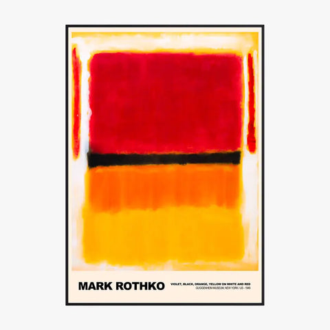 Mark Rothko Violet Black Orange Yellow On White And Red