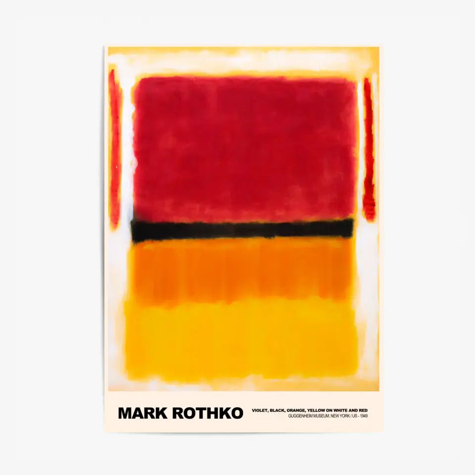 Mark Rothko Violet Black Orange Yellow On White And Red