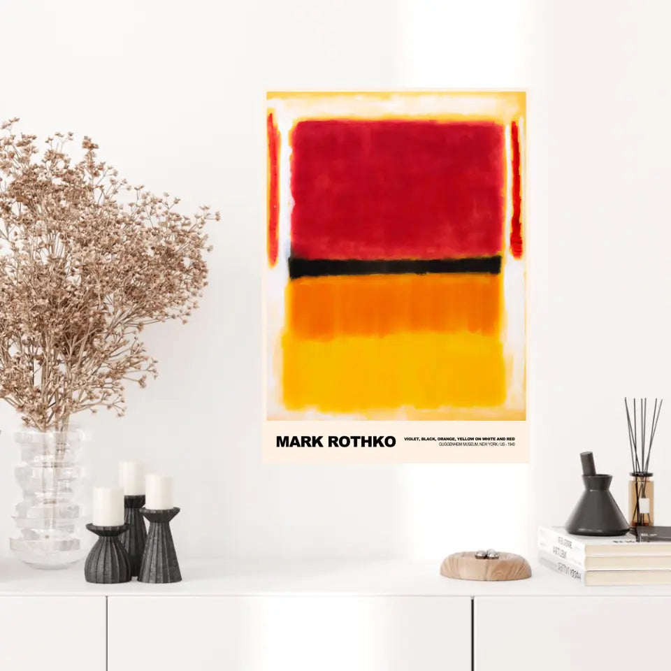 Mark Rothko Violet Black Orange Yellow On White And Red