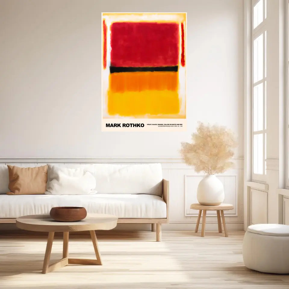 Mark Rothko Violet Black Orange Yellow On White And Red