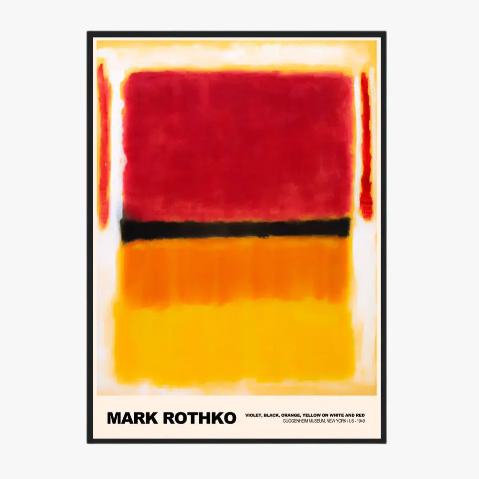 Mark Rothko Violet Black Orange Yellow On White And Red