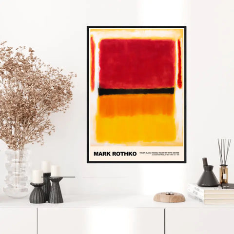 Mark Rothko Violet Black Orange Yellow On White And Red