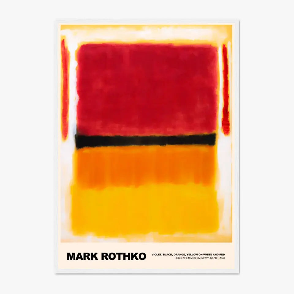 Mark Rothko Violet Black Orange Yellow On White And Red