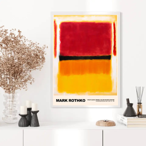 Mark Rothko Violet Black Orange Yellow On White And Red