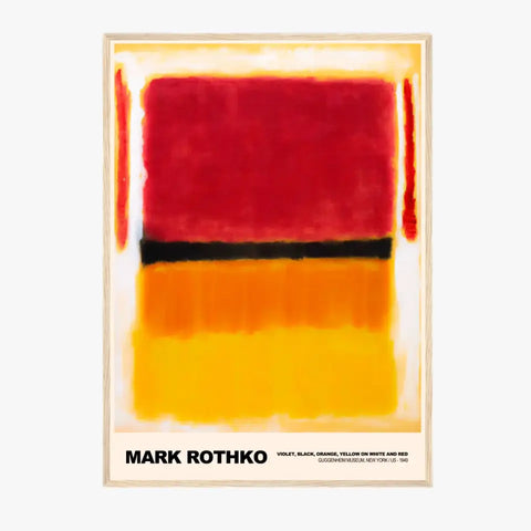 Mark Rothko Violet Black Orange Yellow On White And Red