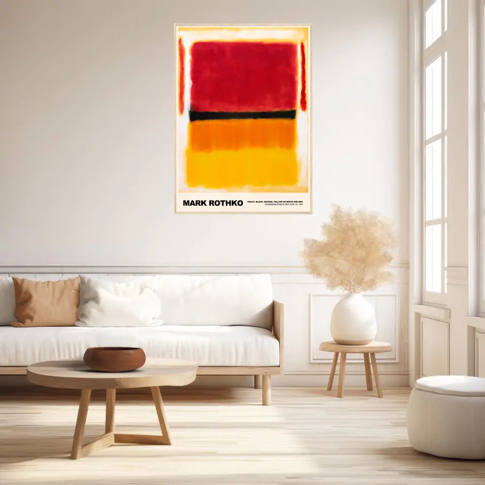 Mark Rothko Violet Black Orange Yellow On White And Red