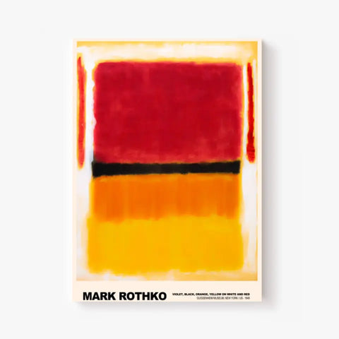 Mark Rothko Violet Black Orange Yellow On White And Red