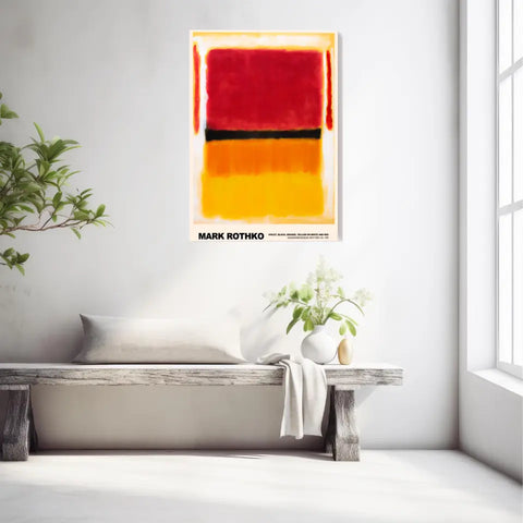 Mark Rothko Violet Black Orange Yellow On White And Red