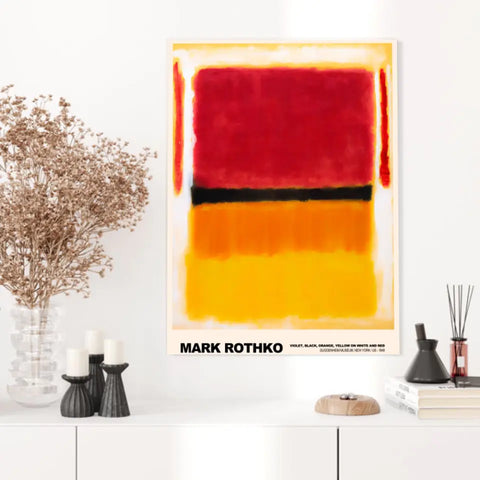 Mark Rothko Violet Black Orange Yellow On White And Red