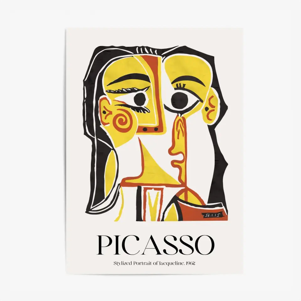 Picasso Stylized Portrait Of Jacqueline 1962
