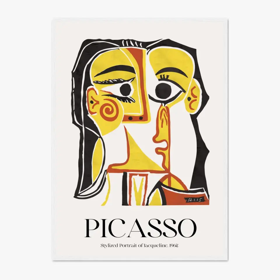 Picasso Stylized Portrait Of Jacqueline 1962