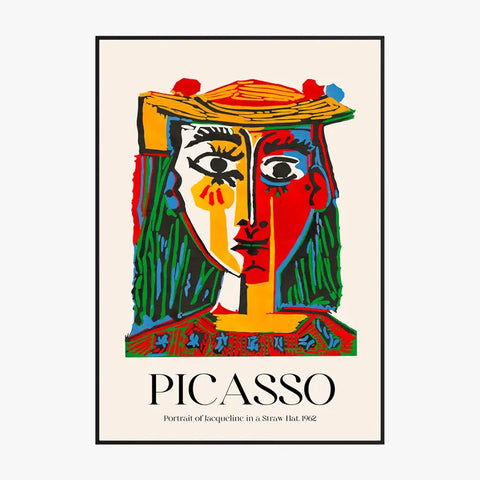 Picasso Portrait Of Jacqueline In a Straw Hat