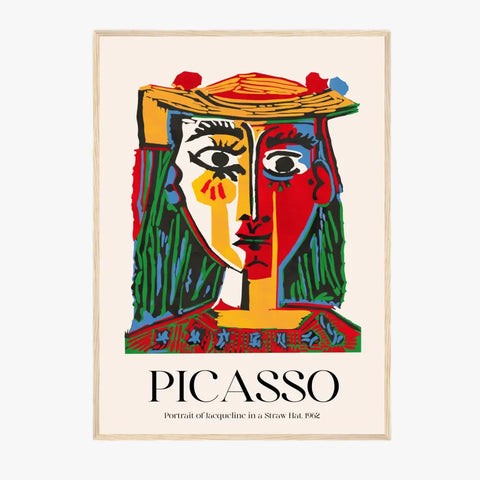 Picasso Portrait Of Jacqueline In a Straw Hat