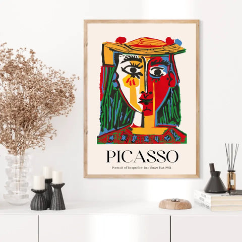 Picasso Portrait Of Jacqueline In a Straw Hat