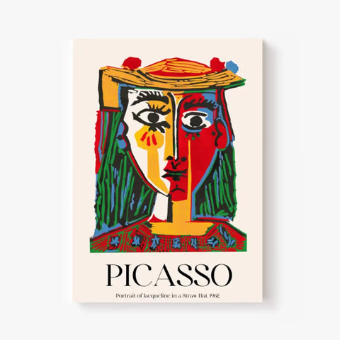 Picasso Portrait Of Jacqueline In a Straw Hat