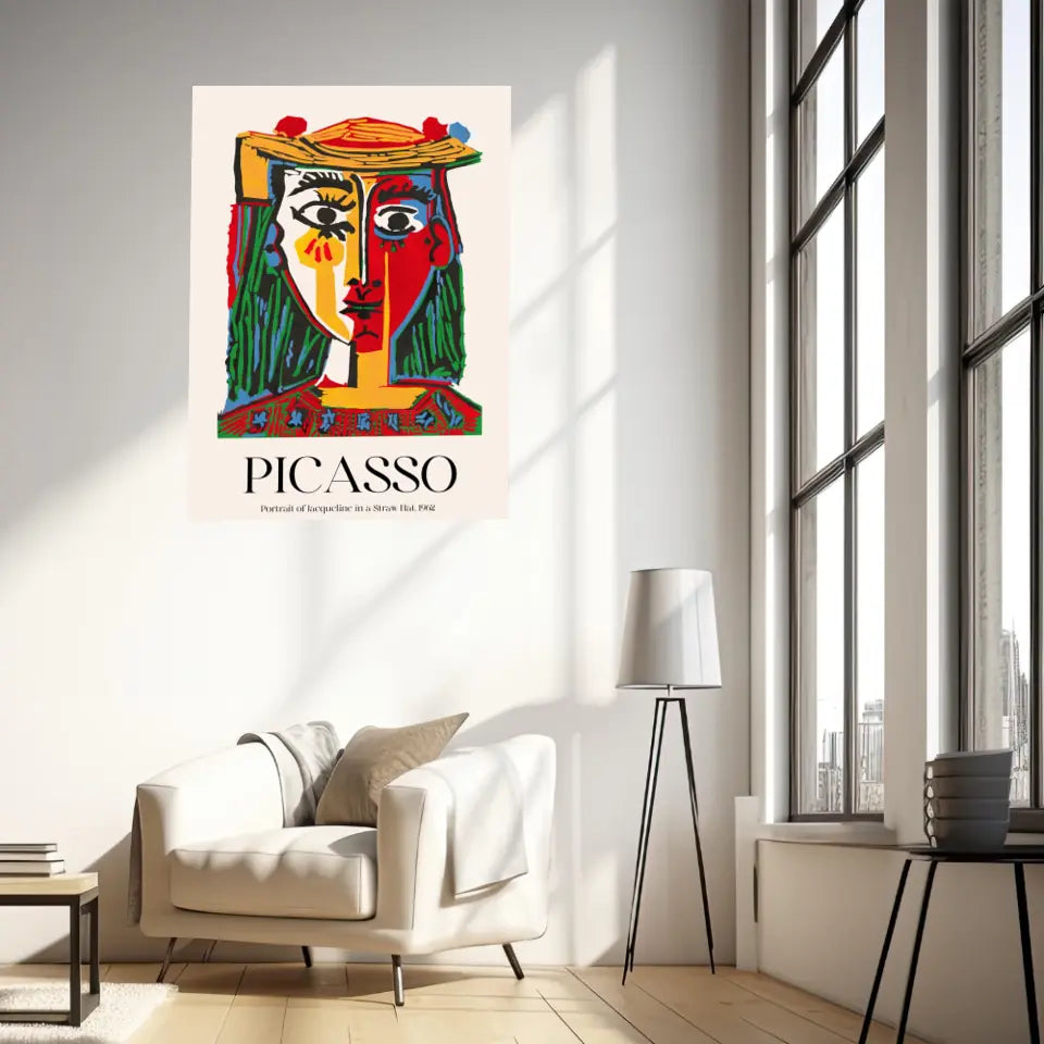 Picasso Portrait Of Jacqueline In a Straw Hat