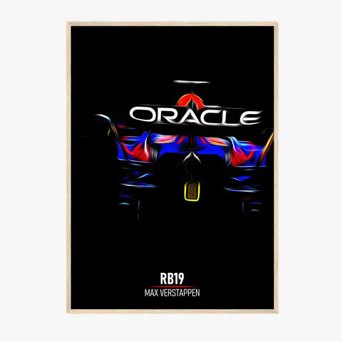 Affiche ou Tableau Red Bull RB19 Max Verstappen Blue Formule 1