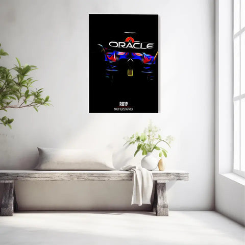 Affiche ou Tableau Red Bull RB19 Max Verstappen Blue Formule 1