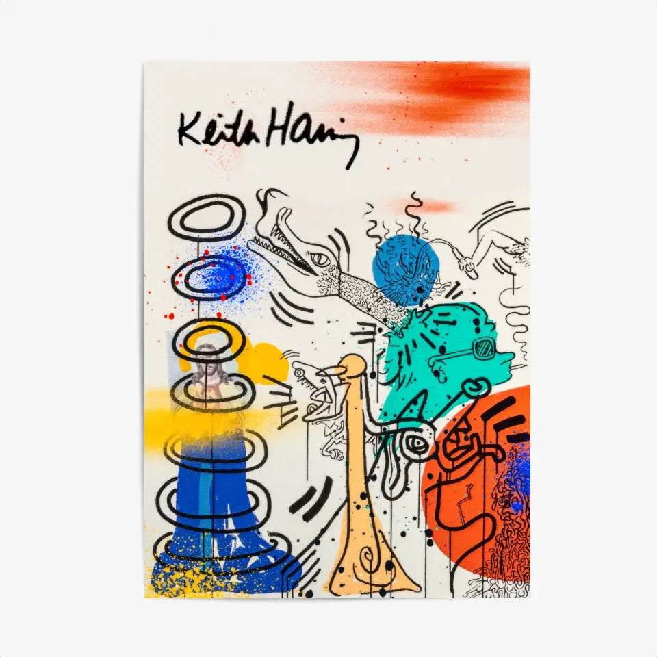 Affiche et Tableau Pop Art de Keith Haring Apocalypse 5