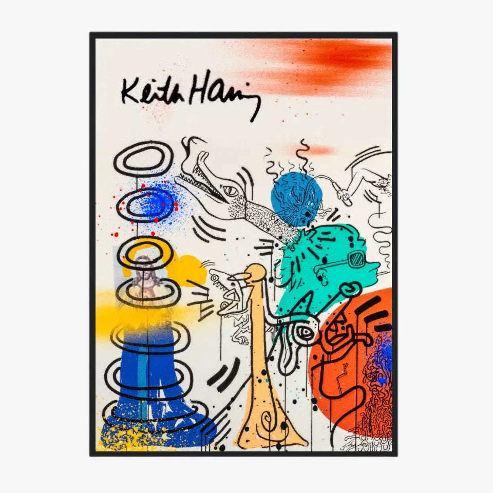 Affiche et Tableau Pop Art de Keith Haring Apocalypse 5