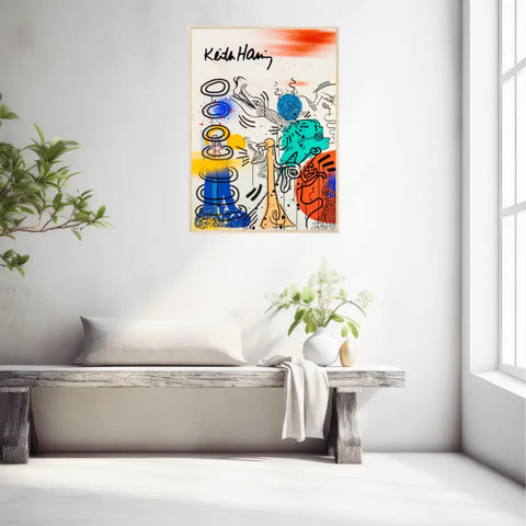 Affiche et Tableau Pop Art de Keith Haring Apocalypse 5