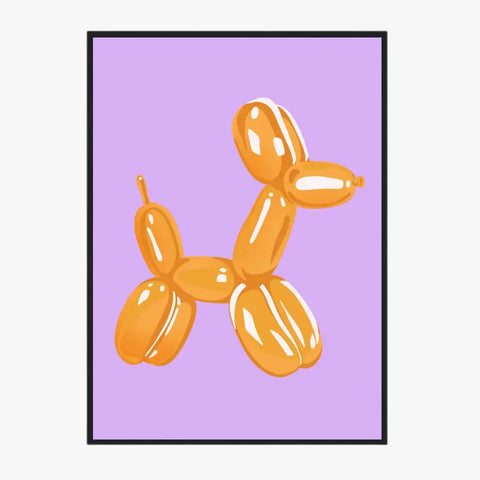 Affiche et Tableau Moderne Jeff Koons Balloon Dogs Gold