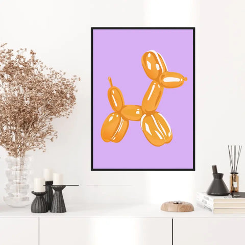 Affiche et Tableau Moderne Jeff Koons Balloon Dogs Gold