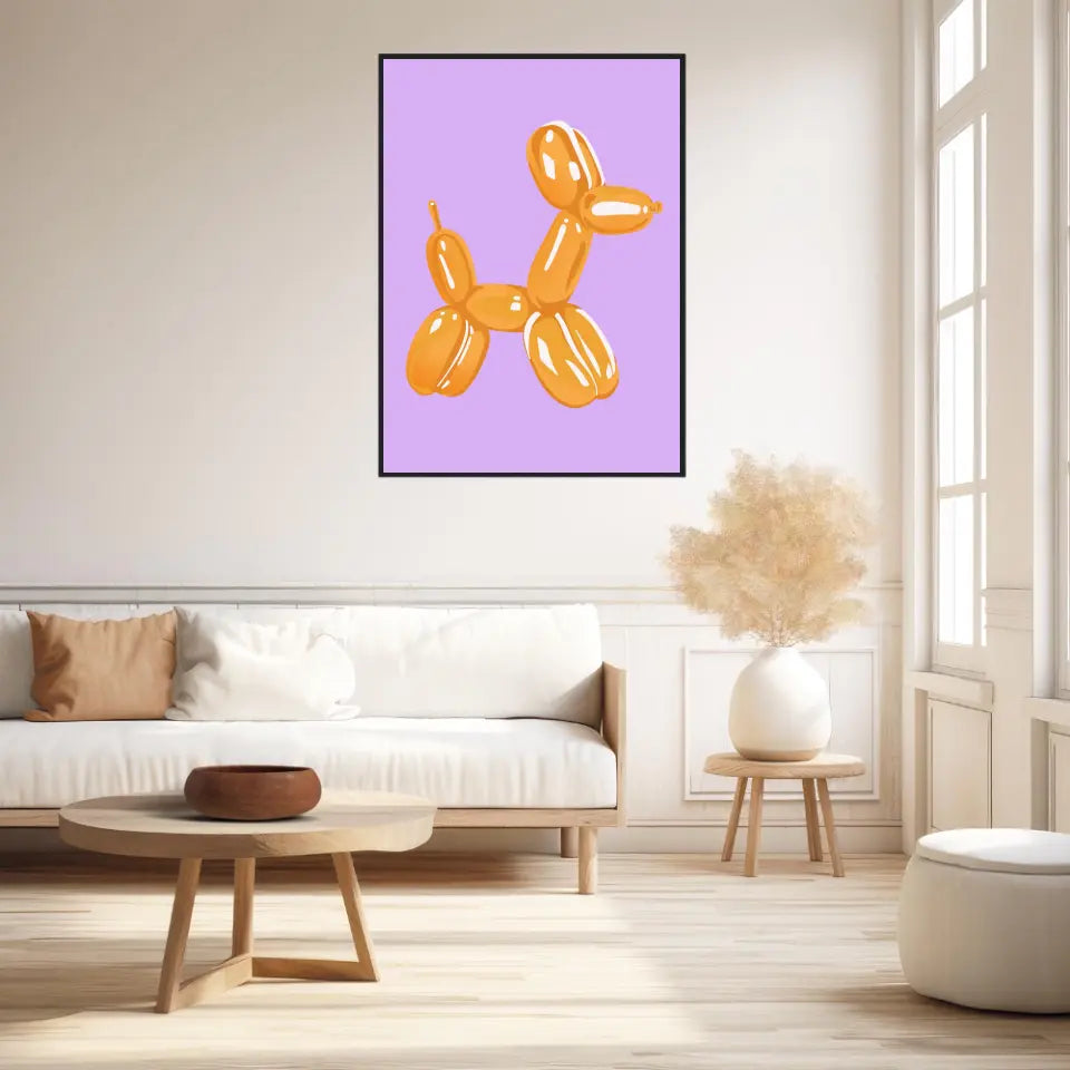 Affiche et Tableau Moderne Jeff Koons Balloon Dogs Gold