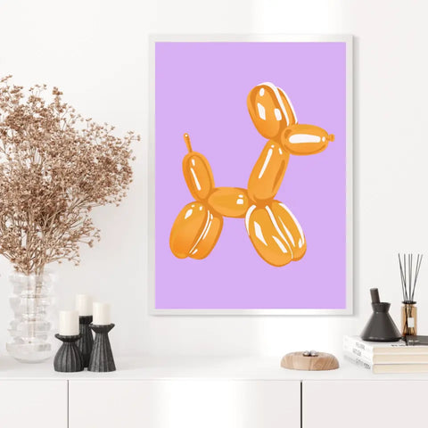 Affiche et Tableau Moderne Jeff Koons Balloon Dogs Gold