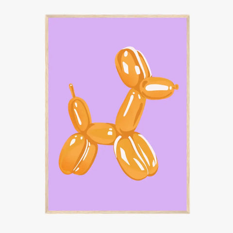 Affiche et Tableau Moderne Jeff Koons Balloon Dogs Gold