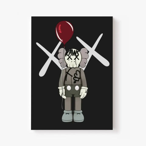 Affiche et Tableau Moderne KAWS Ballon rouge