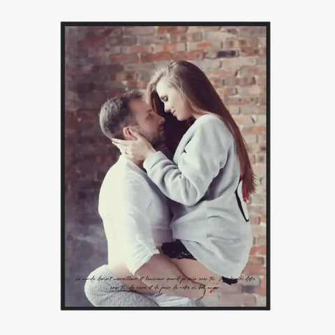 Tableau Personnalisé Photo Couple