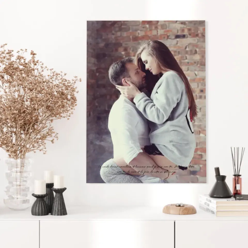 Tableau Personnalisé Photo Couple