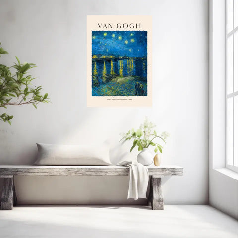 VAN GOGH The Starry Night Over The Rhone 1888