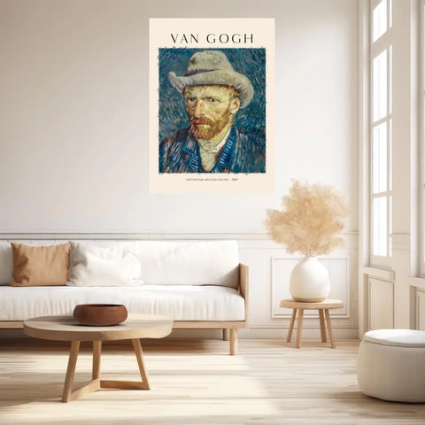 VAN GOGH Self Portrait With Grey Felt Hat 1887