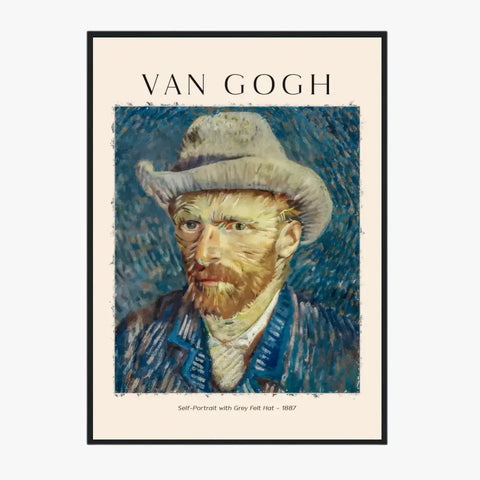 VAN GOGH Self Portrait With Grey Felt Hat 1887