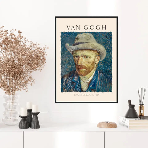 VAN GOGH Self Portrait With Grey Felt Hat 1887