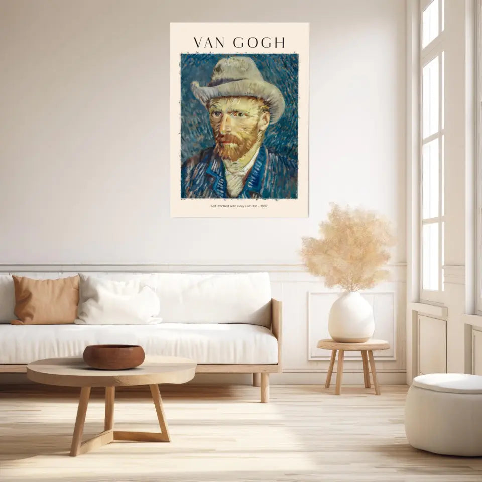 VAN GOGH Self Portrait With Grey Felt Hat 1887