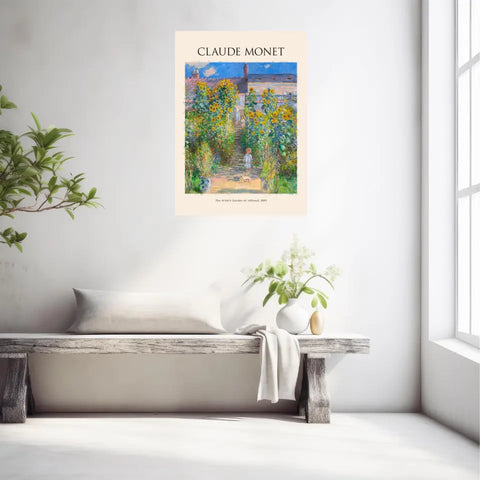 Claude Monet The Artist’s Garden At Vétheuil